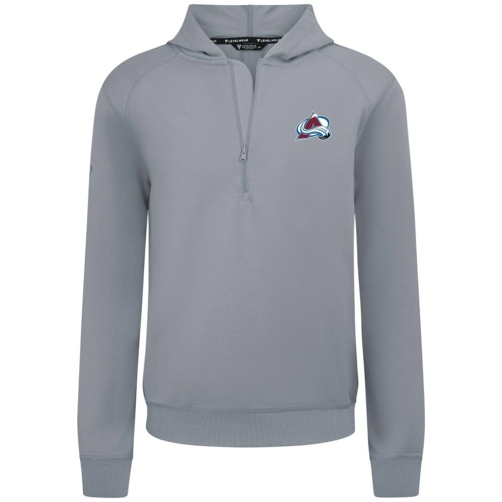 NHL Gray Colorado Avalanche Levelwear Technic Quarter-Zip Pullover Hoodie