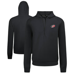NHL Black Carolina Hurricanes Levelwear Technic Quarter-Zip Pullover Hoodie