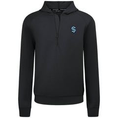 NHL Black Seattle Kraken Levelwear Technic Quarter-Zip Pullover Hoodie