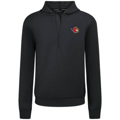 NHL Black Ottawa Senators Levelwear Technic Quarter-Zip Pullover Hoodie