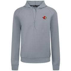 NHL Gray Ottawa Senators Levelwear Technic Quarter-Zip Pullover Hoodie