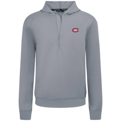 NHL Gray Montreal Canadiens Levelwear Technic Quarter-Zip Pullover Hoodie