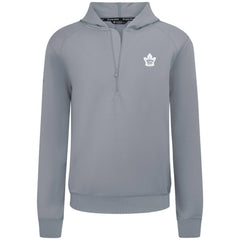 NHL Gray Toronto Maple Leafs Levelwear Technic Quarter-Zip Pullover Hoodie