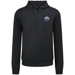 NHL Black Edmonton Oilers Levelwear Technic Quarter-Zip Pullover Hoodie