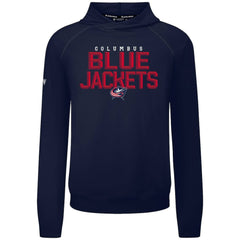 NHL Navy Columbus Blue Jackets Levelwear Mandate Carve Tri-Blend Pullover Hoodie