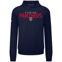 NHL Navy Florida Panthers Levelwear Mandate Carve Tri-Blend Pullover Hoodie