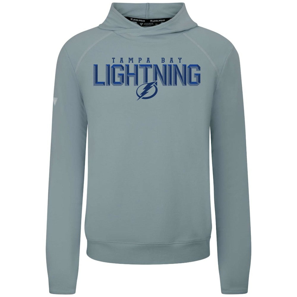 NHL Gray Tampa Bay Lightning Levelwear Mandate Carve Tri-Blend Pullover Hoodie