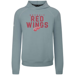 NHL Gray Detroit Red Wings Levelwear Mandate Carve Tri-Blend Pullover Hoodie