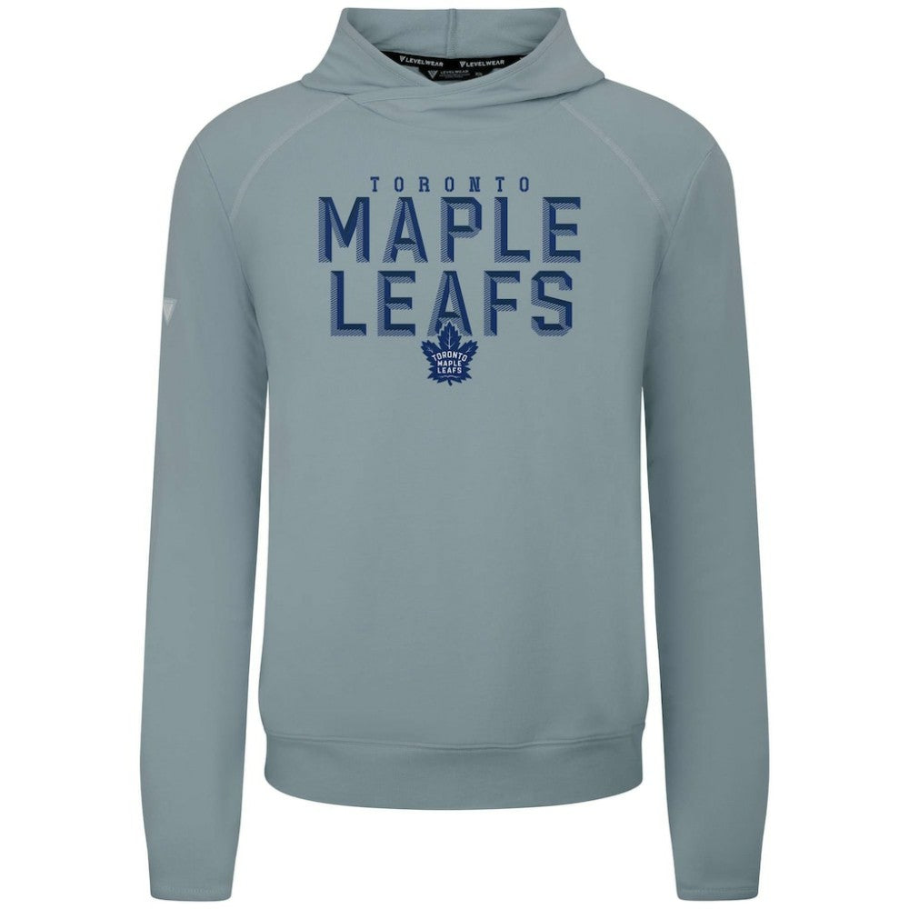 NHL Gray Toronto Maple Leafs Levelwear Mandate Carve Tri-Blend Pullover Hoodie