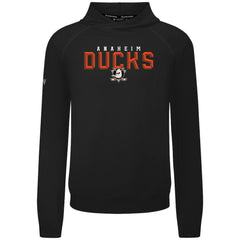 NHL Black Anaheim Ducks Levelwear Mandate Carve Tri-Blend Pullover Hoodie