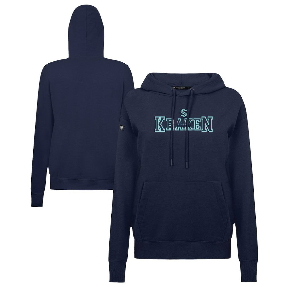 NHL Navy Seattle Kraken Levelwear Women's Adorn Journey Pullover Hoodie