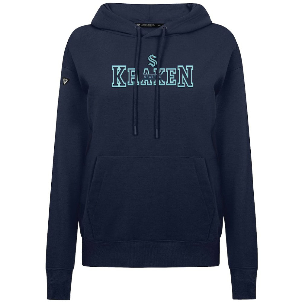 NHL Navy Seattle Kraken Levelwear Women's Adorn Journey Pullover Hoodie