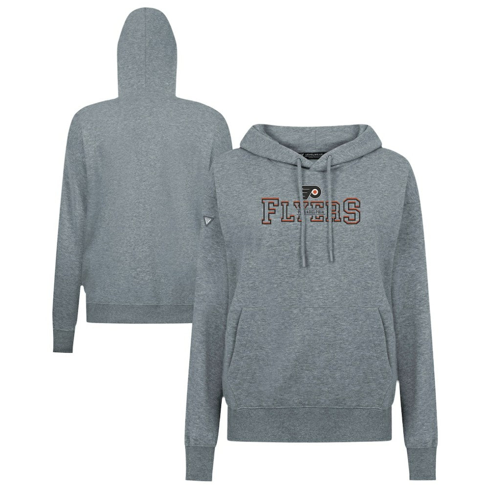 NHL Gray Philadelphia Flyers Levelwear Women's Adorn Journey Pullover Hoodie