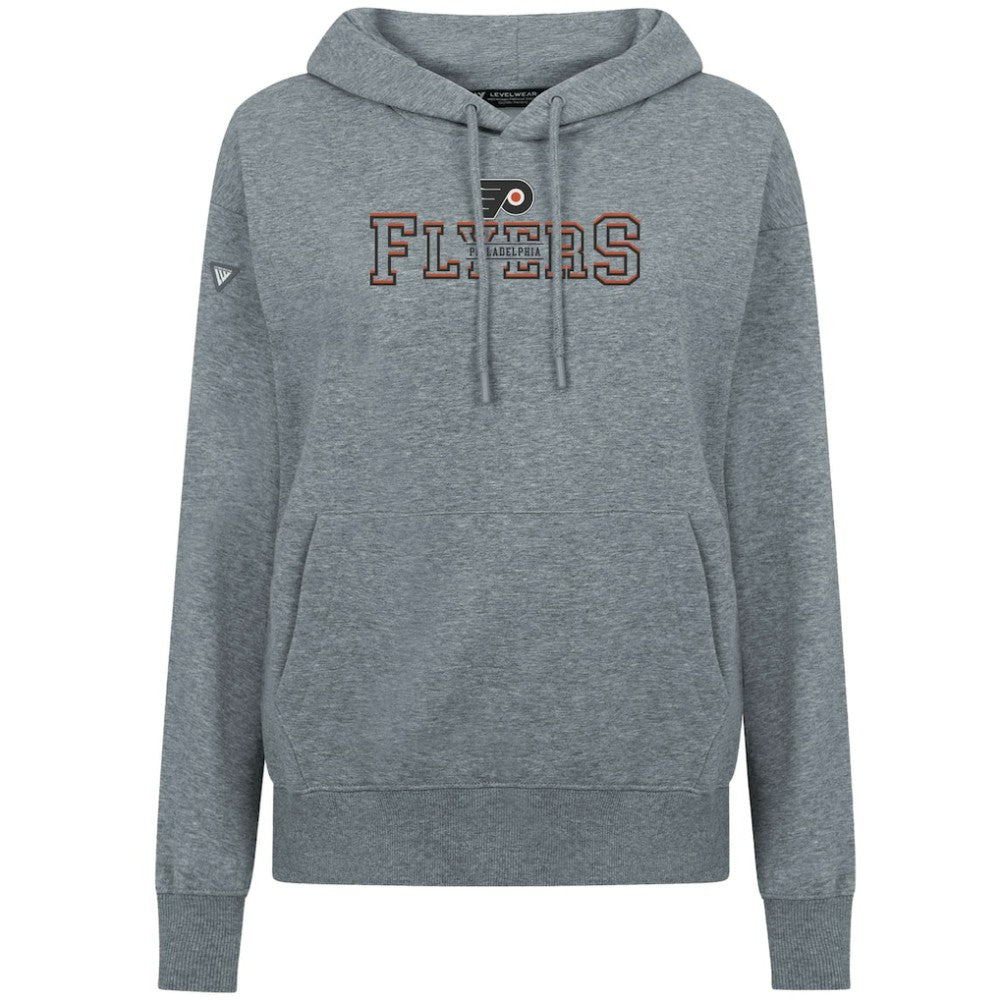 NHL Gray Philadelphia Flyers Levelwear Women's Adorn Journey Pullover Hoodie