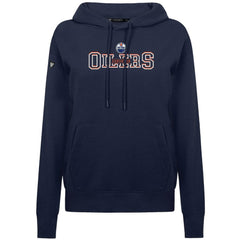 NHL Navy Edmonton Oilers Levelwear Women's Adorn Journey Pullover Hoodie