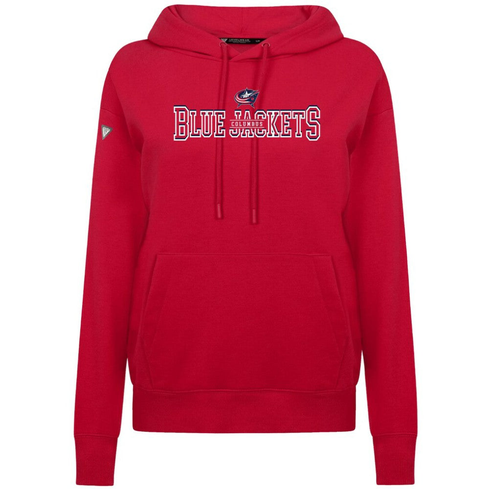 NHL Red Columbus Blue Jackets Levelwear Women's Adorn Journey Pullover Hoodie