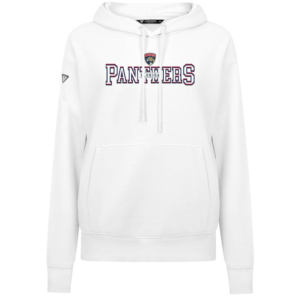 NHL White Florida Panthers Levelwear Women's Adorn Journey Pullover Hoodie