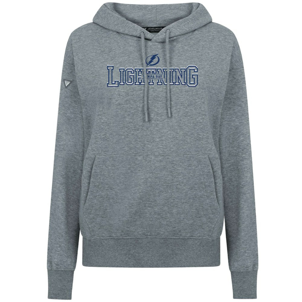 NHL Gray Tampa Bay Lightning Levelwear Women's Adorn Journey Pullover Hoodie