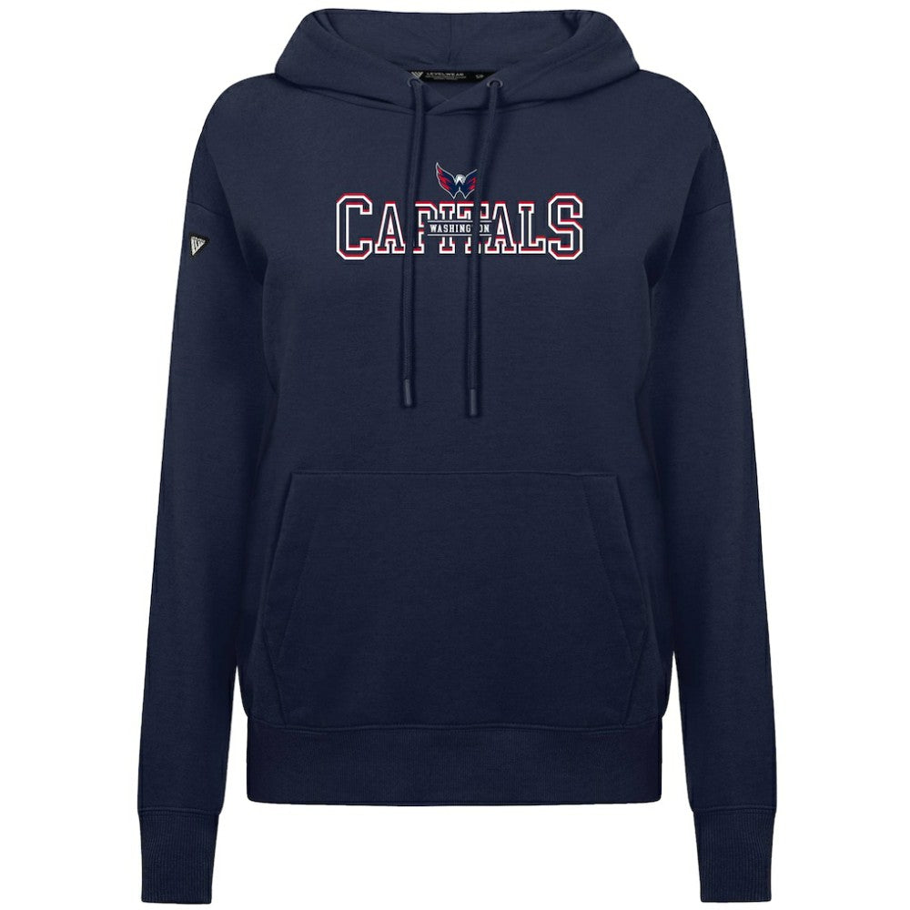 NHL Navy Washington Capitals Levelwear Women's Adorn Journey Pullover Hoodie