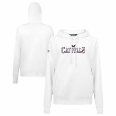 NHL White Washington Capitals Levelwear Women's Adorn Journey Pullover Hoodie