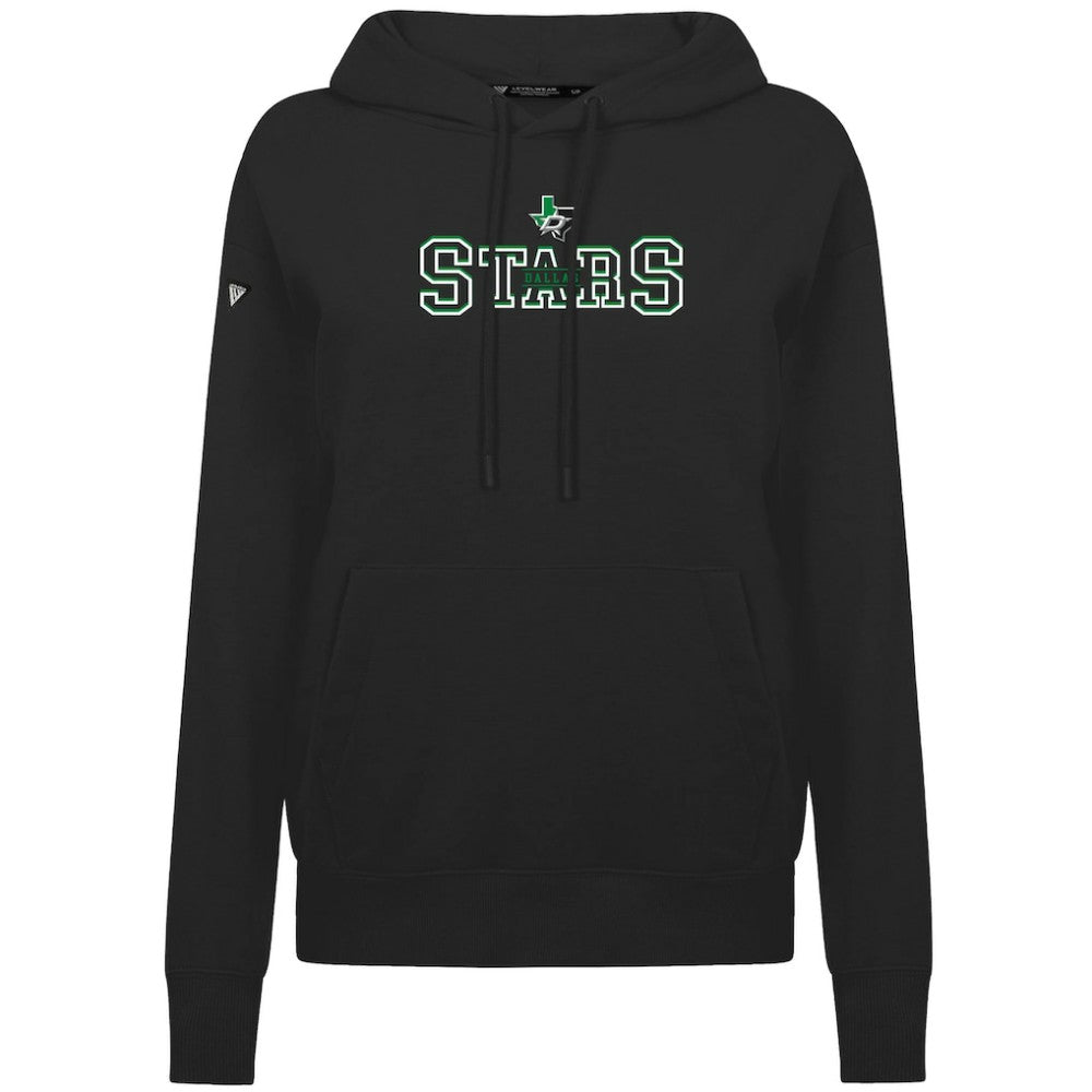 NHL Black Dallas Stars Levelwear Women's Adorn Journey Pullover Hoodie