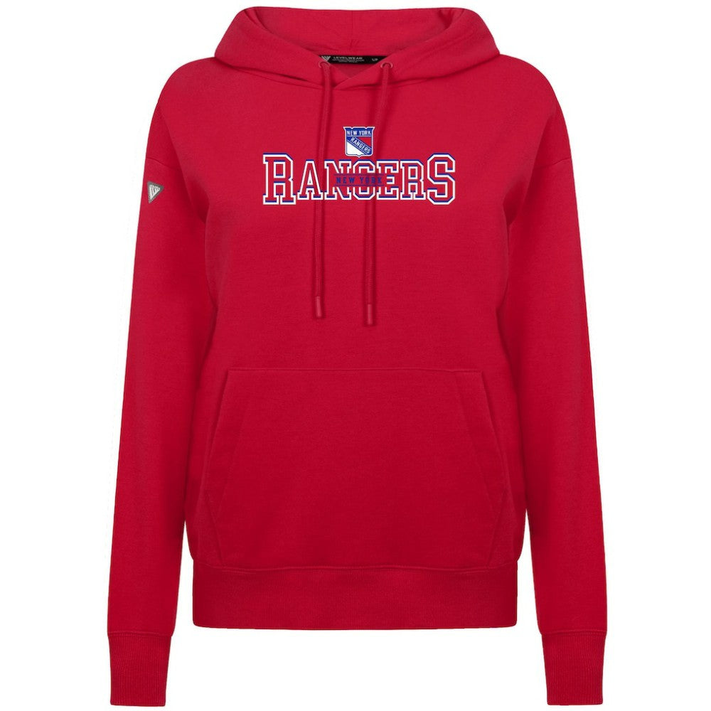 NHL Red New York Rangers Levelwear Women's Adorn Journey Pullover Hoodie
