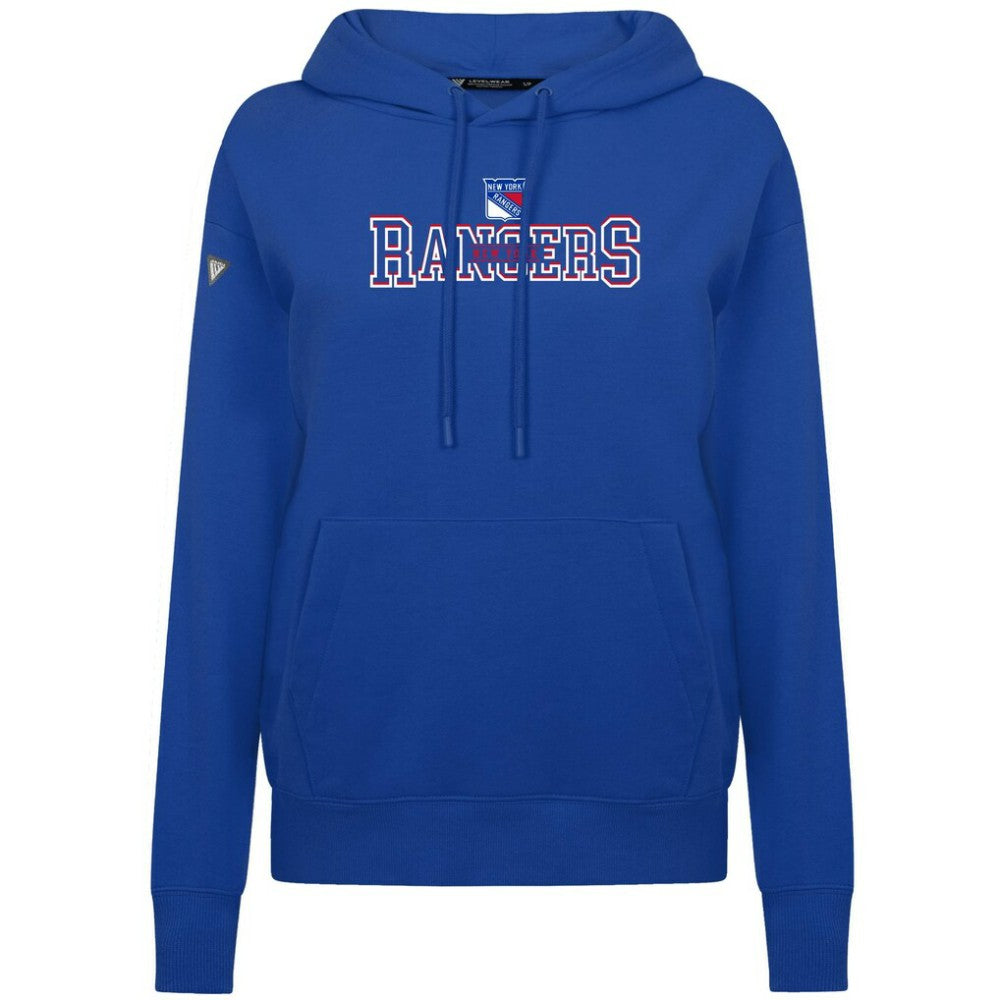 NHL Royal New York Rangers Levelwear Women's Adorn Journey Pullover Hoodie