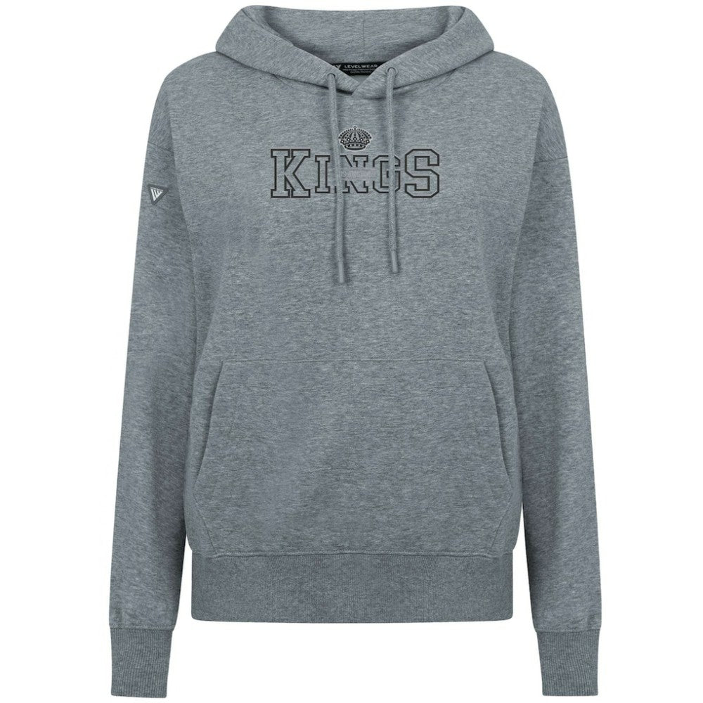 NHL Gray Los Angeles Kings Levelwear Women's Adorn Journey Pullover Hoodie