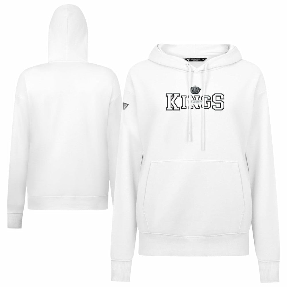 NHL White Los Angeles Kings Levelwear Women's Adorn Journey Pullover Hoodie
