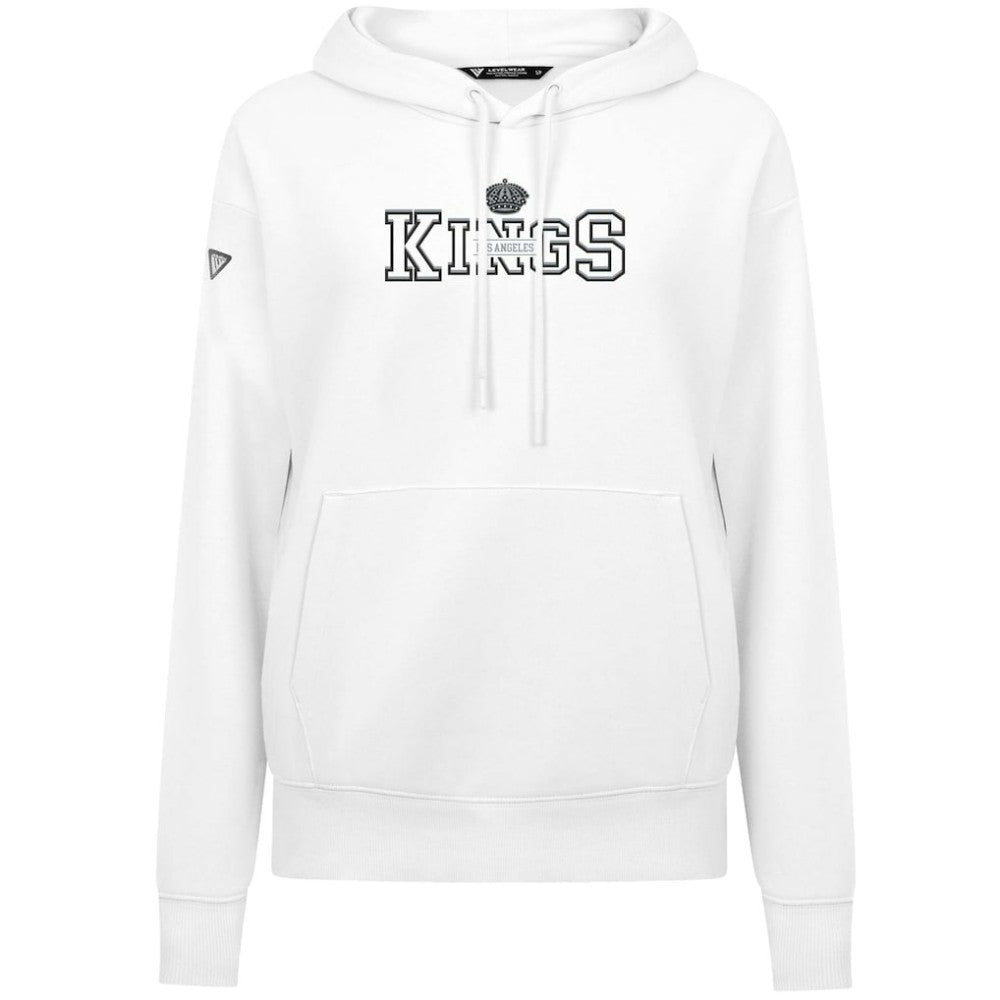 NHL White Los Angeles Kings Levelwear Women's Adorn Journey Pullover Hoodie