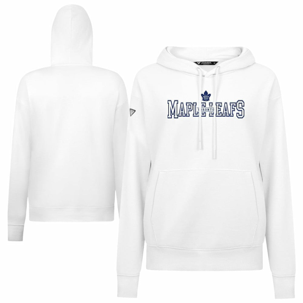 NHL White Toronto Maple Leafs Levelwear Women's Adorn Journey Pullover Hoodie