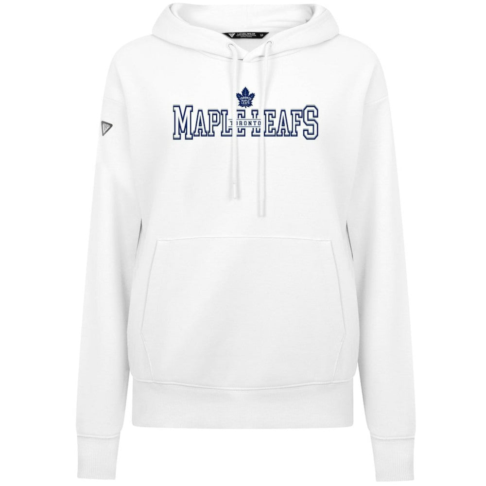 NHL White Toronto Maple Leafs Levelwear Women's Adorn Journey Pullover Hoodie