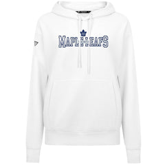 NHL White Toronto Maple Leafs Levelwear Women's Adorn Journey Pullover Hoodie