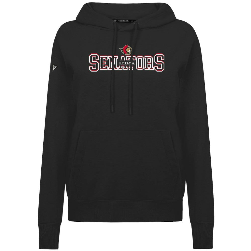 NHL Black Ottawa Senators Levelwear Women's Adorn Journey Pullover Hoodie