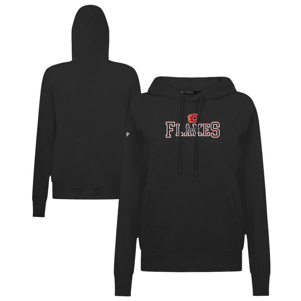 NHL Black Calgary Flames Levelwear Women's Adorn Journey Pullover Hoodie
