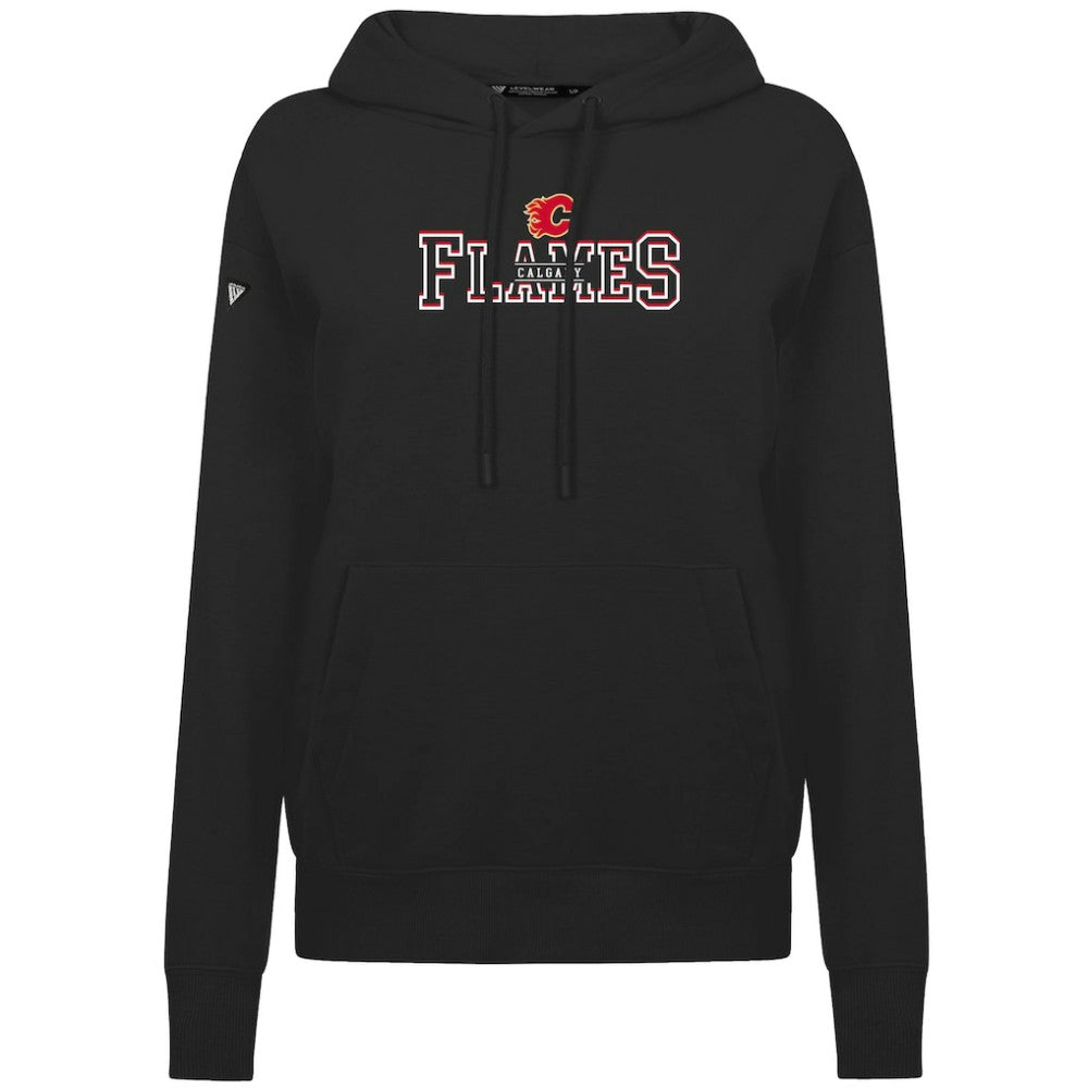 NHL Black Calgary Flames Levelwear Women's Adorn Journey Pullover Hoodie