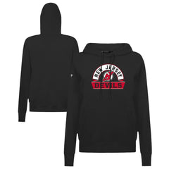 NHL Black New Jersey Devils Levelwear Women's Adorn Banner Arch Pullover Hoodie