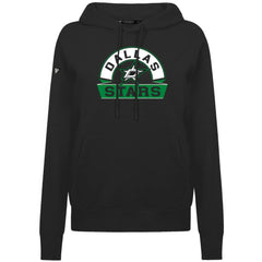 NHL Black Dallas Stars Levelwear Women's Adorn Banner Arch Pullover Hoodie