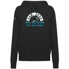 NHL Black San Jose Sharks Levelwear Women's Adorn Banner Arch Pullover Hoodie