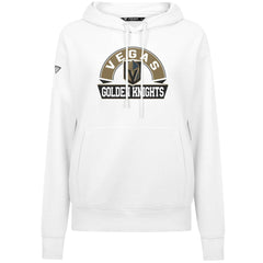 NHL White Vegas Golden Knights Levelwear Women's Adorn Banner Arch Pullover Hoodie