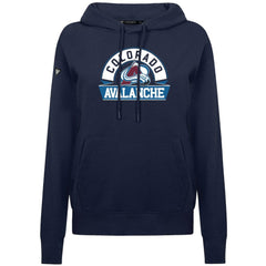 NHL Navy Colorado Avalanche Levelwear Women's Adorn Banner Arch Pullover Hoodie