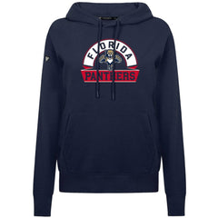 NHL Navy Florida Panthers Levelwear Women's Adorn Banner Arch Pullover Hoodie