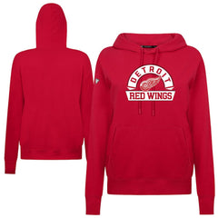 NHL Red Detroit Red Wings Levelwear Women's Adorn Banner Arch Pullover Hoodie