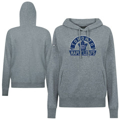 NHL Gray Toronto Maple Leafs Levelwear Women's Adorn Banner Arch Pullover Hoodie