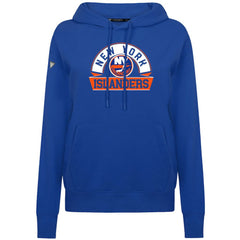 NHL Royal New York Islanders Levelwear Women's Adorn Banner Arch Pullover Hoodie