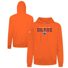 NHL Orange Edmonton Oilers Levelwear Podium Carve Pullover Hoodie