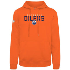 NHL Orange Edmonton Oilers Levelwear Podium Carve Pullover Hoodie