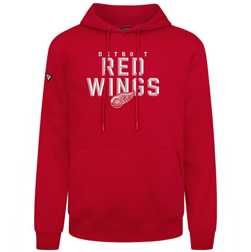 NHL Red Detroit Red Wings Levelwear Podium Carve Pullover Hoodie