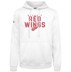 NHL White Detroit Red Wings Levelwear Podium Carve Pullover Hoodie