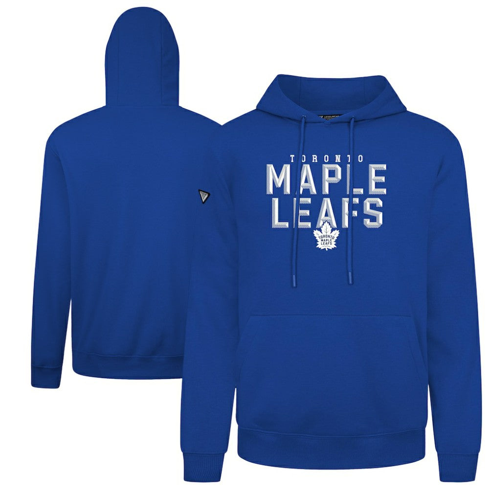 NHL Royal Toronto Maple Leafs Levelwear Podium Carve Pullover Hoodie
